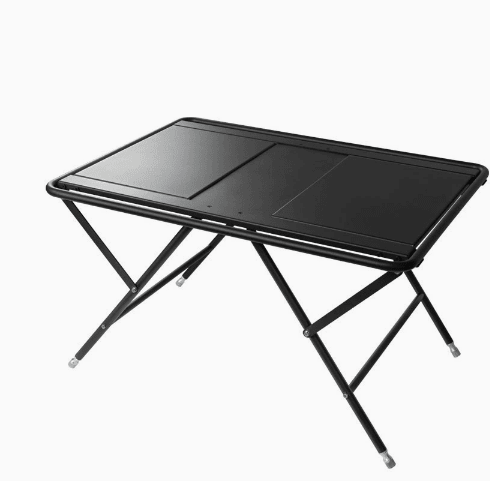 Roll Top Camping Table - Portable Aluminum Folding Picnic Table 2-4 - Carbonpawtag