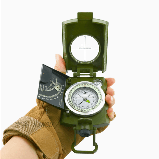 Professional Geological Compass - Military Lensatic Survey Navigation - Carbonpawtag