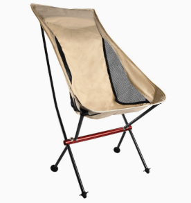 Ultralight Camping Chair - 7075 Aluminum Folding Moon Chair 330lb - Carbonpawtag